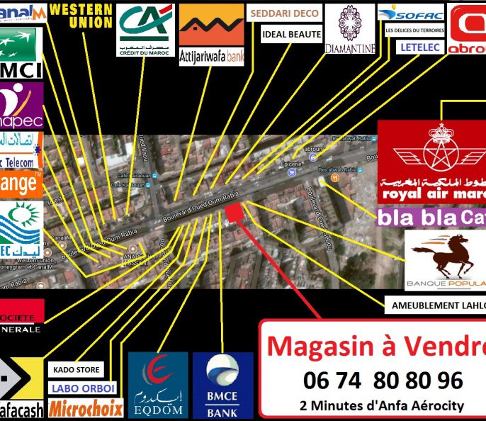 Vente Local commercial près d’Anfa  Aerocity