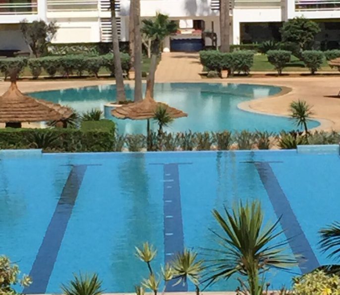 Casablanca Dar Bouazza Maroc Appartement balnéaire 140m2 a vendre