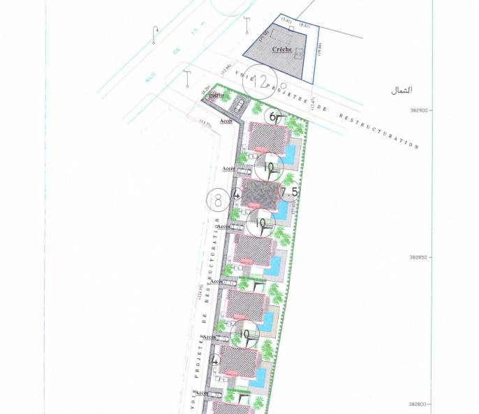 Terrain avec projet autorisé à aghroud bensergaou