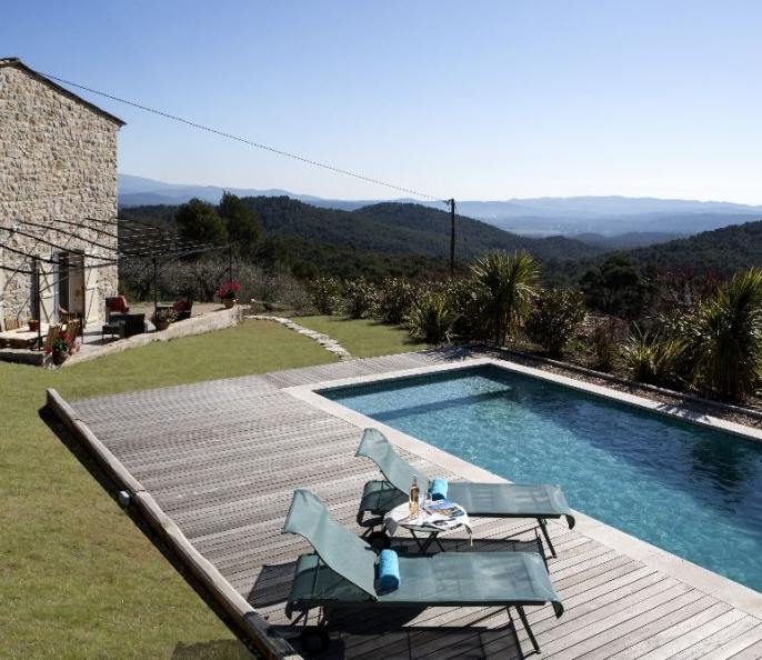 Belle bastide vue panoramique piscine chauffée 800-2296€-7N