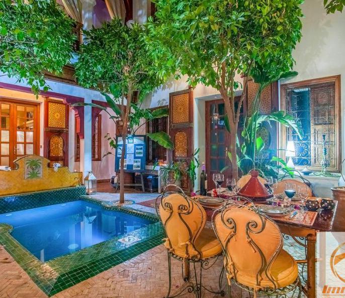 Riad maison d&rsquo;hôtes de 6 chambres en activité